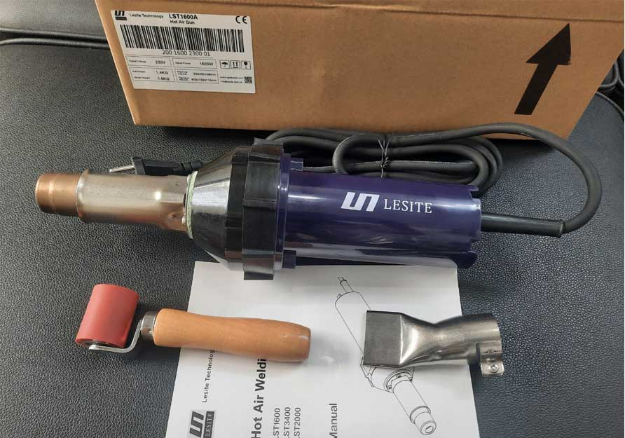 M&aacute;y h&agrave;n bạt nhựa cầm tay LST 1600A m&agrave;u t&iacute;m